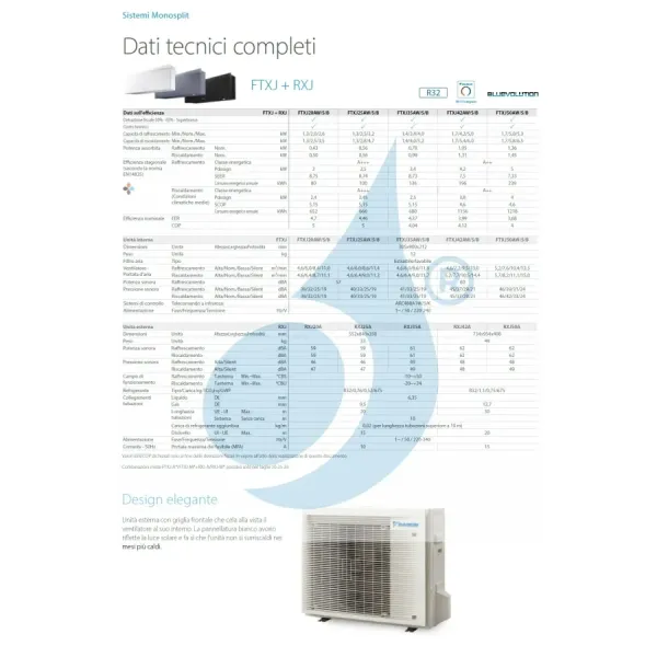 Climatizzatore Daikin Mono Split FTXJ42AW9 RXJ42A9 Emura 3 Bianco