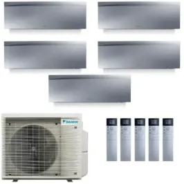 Condizionatore Daikin Penta 9+9+9+12+12 Emura 3 Argento 5MXM90A9
