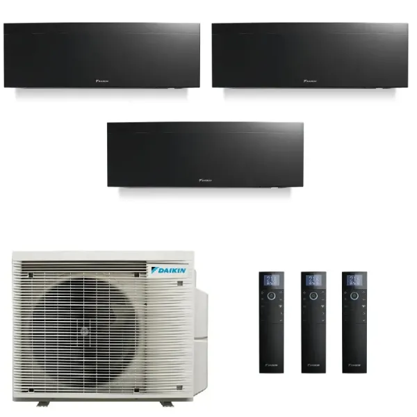 Climatizzatore Daikin Trial Split 7+9+12 Emura Nero 3MXM52A9