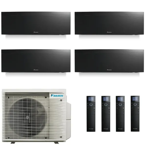Daikin Quadri Split 7+12+12+18 Emura 3 Nero 4MXM80A9