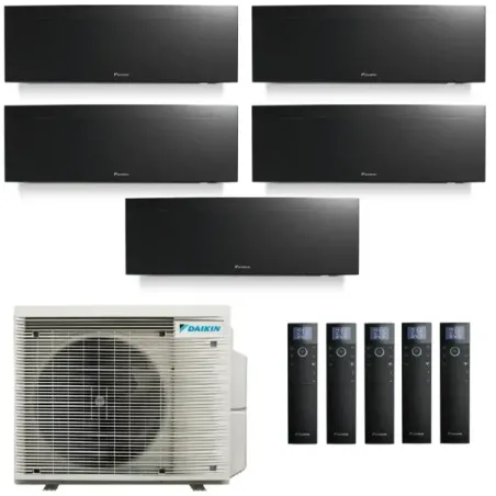 Condizionatore Daikin Penta 9+9+9+9+12 Emura 3 Nero 5MXM90A9