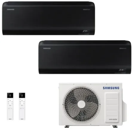 Samsung Dual Split 7+12 Btu Windfree Black AJ050TXJ2KG/EU