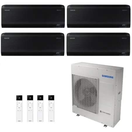 Samsung Quadri Split 9+9+12+12 Btu Windfree Black AJ080TXJ4KG/EU