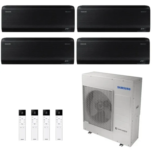 Samsung Quadri Split 9+9+9+9 Btu Windfree Black AJ100TXJ5KG/EU