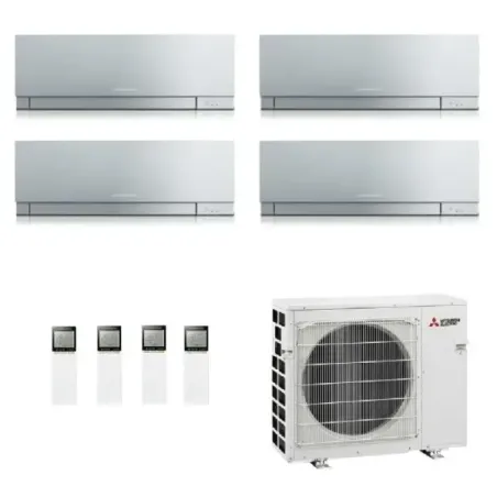 Condizionatore Mitsubishi Quadri Split 9+9+9+18 Argento MXZ-4F72VF4