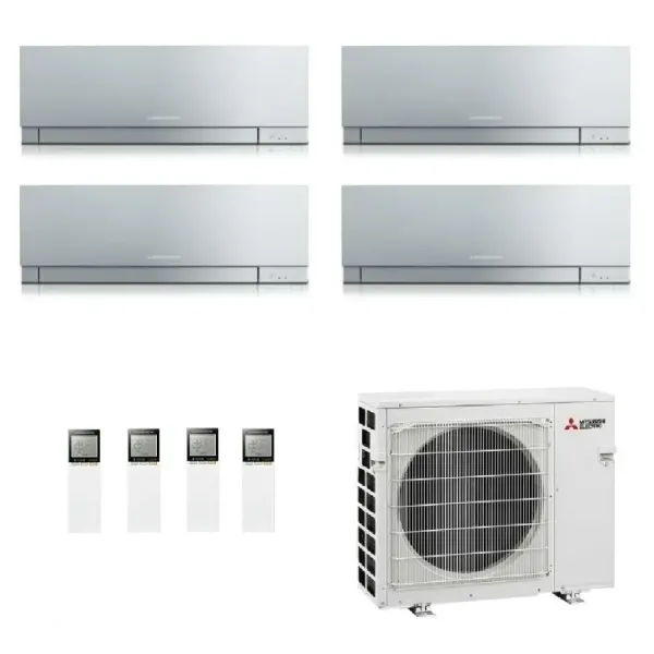 Condizionatore Mitsubishi Quadri Split 9+9+9+9 Argento MXZ-4F80VF4