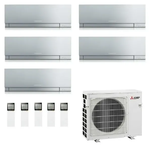 Condizionatore Mitsubishi Penta ZEN 9+9+9+9+12 Argento MXZ-5F102VF2