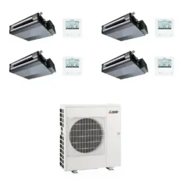 Mitsubishi Quadri Split 9+9+9+12 Canalizzato MXZ-4F72VF4+FILO