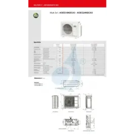 Fujitsu Unità Esterna Multi Split AOEG24KBCA3 24000 Btu Trial Split 2