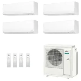 Fujitsu Quadri Split 9+9+9+12 KJ-W WiFi AOEG36KBTA5 Bianco