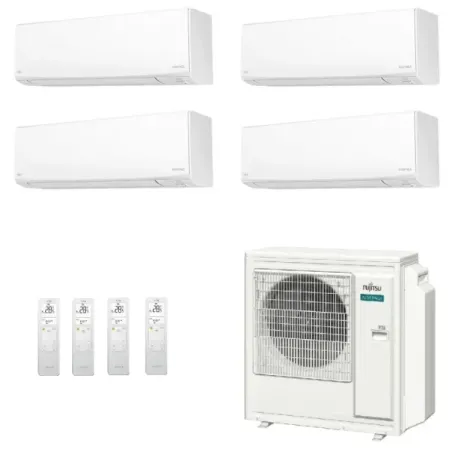 Fujitsu Quadri Split 9+12+12+12 KJ-W WiFi AOEG36KBTA5 Bianco
