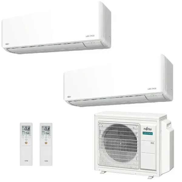 Condizionatore Fujitsu Dual Split 15+15 KMCG AOEG24KBCA3 Parete WiFi