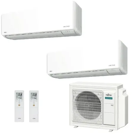Condizionatore Fujitsu Dual Split 15+15 KMCG AOEG24KBCA3 Parete WiFi