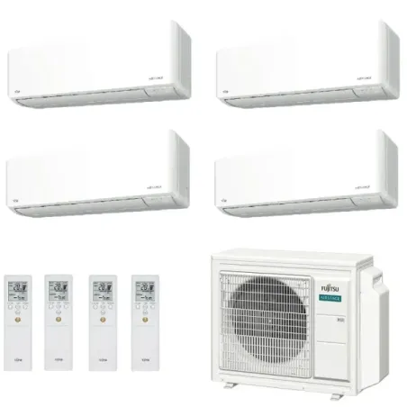 Fujitsu Quadri Split 9+12+12+12 KMCG WiFi AOEG30KBTA4 Bianco