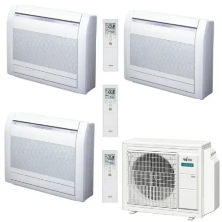 Condizionatore Fujitsu Trial Split 12+12+12 Pavimento KV AOEG24KBCA3