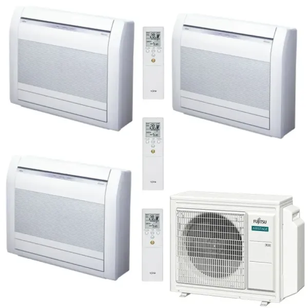 Condizionatore Fujitsu Trial Split 9+15+15 Pavimento KV AOEG30KBTA4