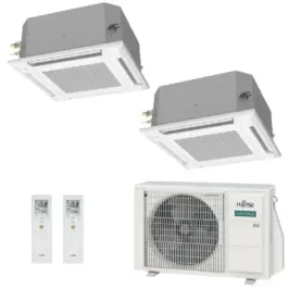 Condizionatore Fujitsu Dual Split 7+7 Cassetta AOEG14KBCA2