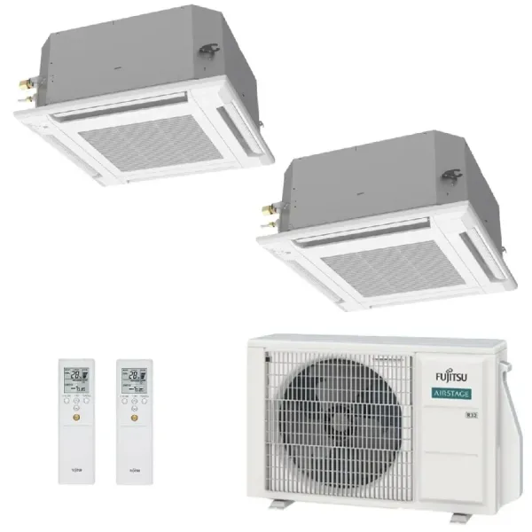 Condizionatore Fujitsu Dual Split 7+9 Cassetta AOEG14KBCA2