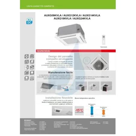 Condizionatore Fujitsu Quadri Split 7+7+7+7 Cassetta AOEG30KBTA4