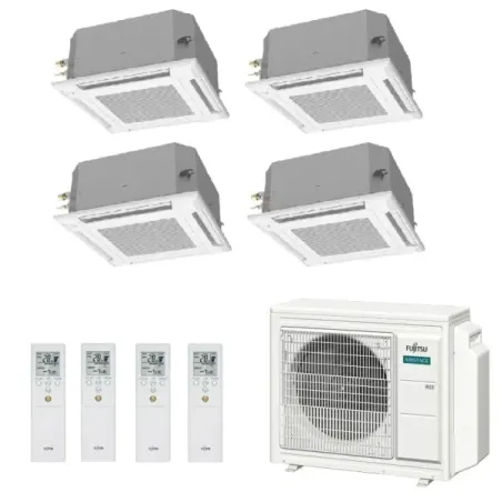 Condizionatore Fujitsu Quadri Split 7+7+9+12 Cassetta AOEG30KBTA4