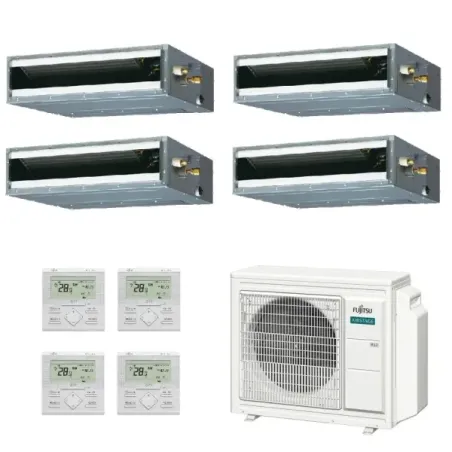 Fujitsu Quadri Split 9+9+9+9 Canalizzato KL AOEG30KBTA4