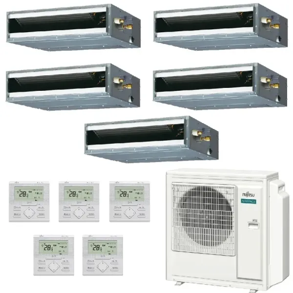 Fujitsu Penta Split 9+9+9+9+15 Canalizzato KL AOEG36KBTA5