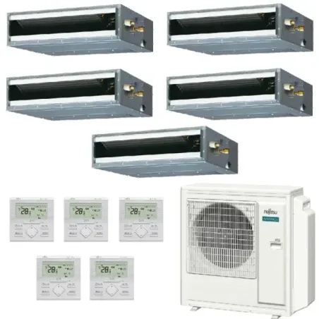 Fujitsu Penta Split 9+9+9+12+12 Canalizzato KL AOEG36KBTA5