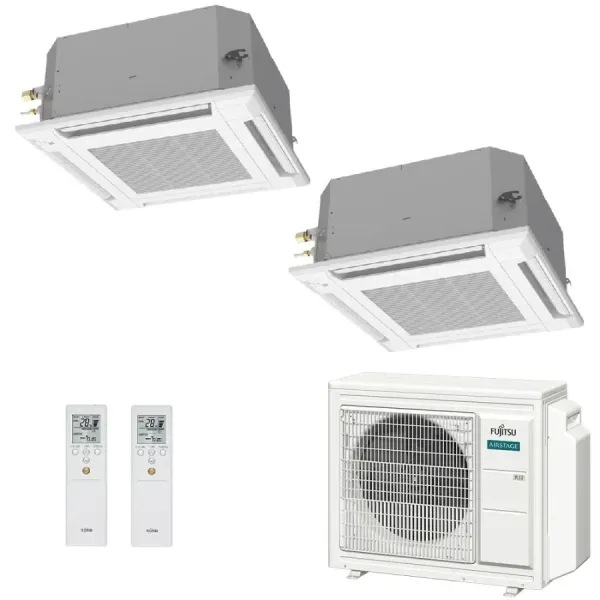 Condizionatore Fujitsu Dual Split 18+18 Cassetta AOEG30KBTA4