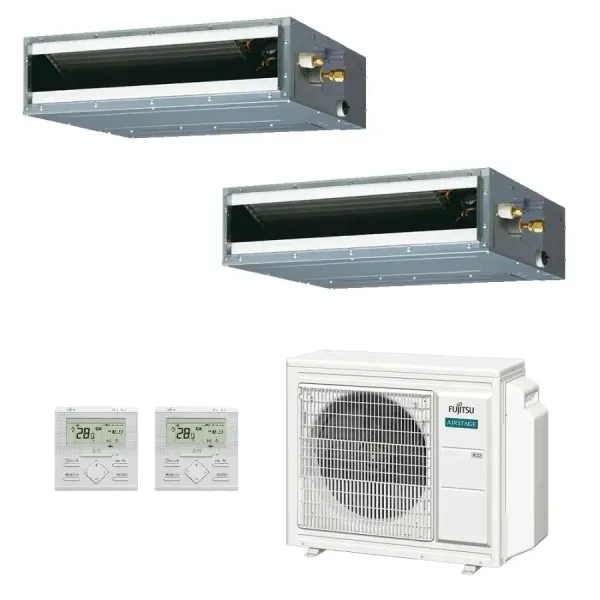 Condizionatore Fujitsu Dual Split 12+15 Canalizzabile AOEG24KBCA3