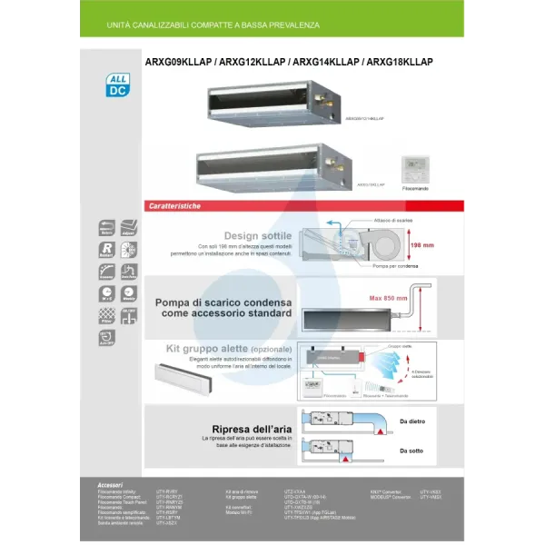 Condizionatore Fujitsu Trial Split 9+12+18 Canalizzato KL AOEG30KBTA4