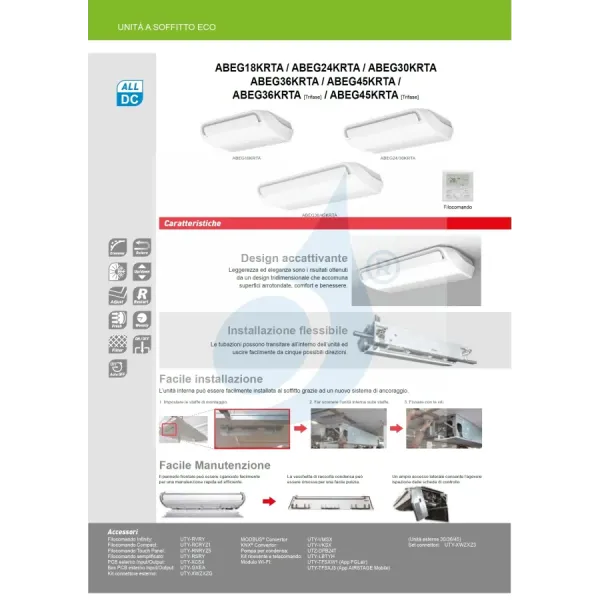 Fujitsu Mono Split 45000 Btu ABEG45KRTA AOEG45KATA 220v