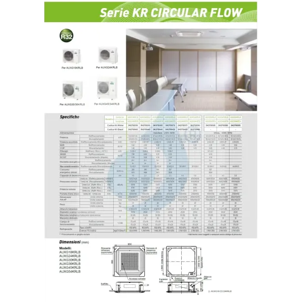 Fujitsu Mono Split 45000 Btu AUXG45KRLB AOEG45KRTA 380v Bianco