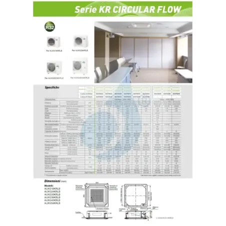 Fujitsu Mono Split 54000 Btu AUXG54KRLB AOEG54KRTA 380v Bianco