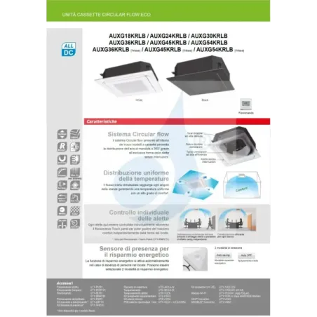 Fujitsu Mono Split 24000 Btu AUXG24KRLB AOEG24KATA 220v Bianco