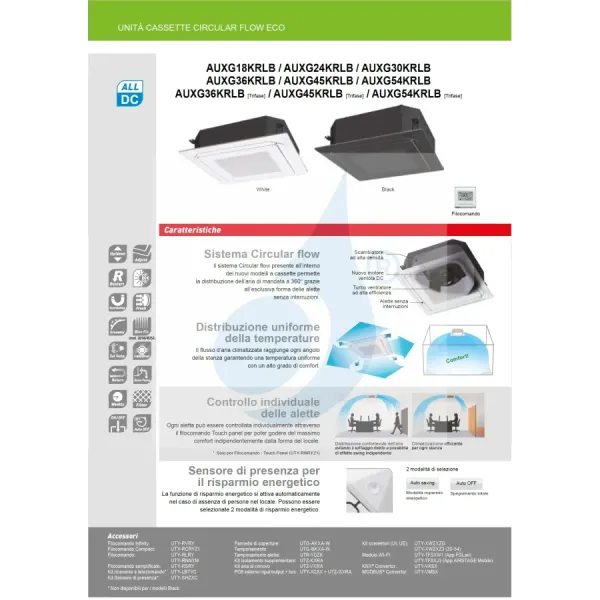 Fujitsu Mono Split 18000 Btu AUXG18KRLB AOEG18KATA 220v Nero