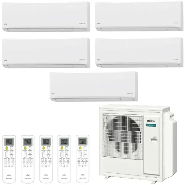 Condizionatore Fujitsu Penta Split 9+9+9+9+12 KN AOEG36KBTA5