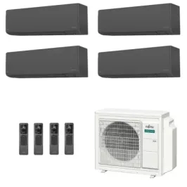 Fujitsu Quadri Split 9+9+15+15 KJ-B WiFi AOEG30KBTA4 Nero
