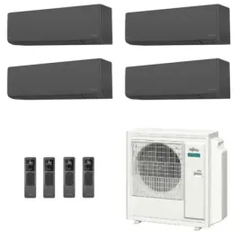 Fujitsu Quadri Split 12+12+12+15 KJ-B WiFi AOEG36KBTA5 Nero