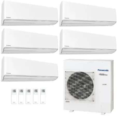 Condizionatore Panasonic Penta Split 7+7+7+7+12 Z Etherea CU-5Z90CBE