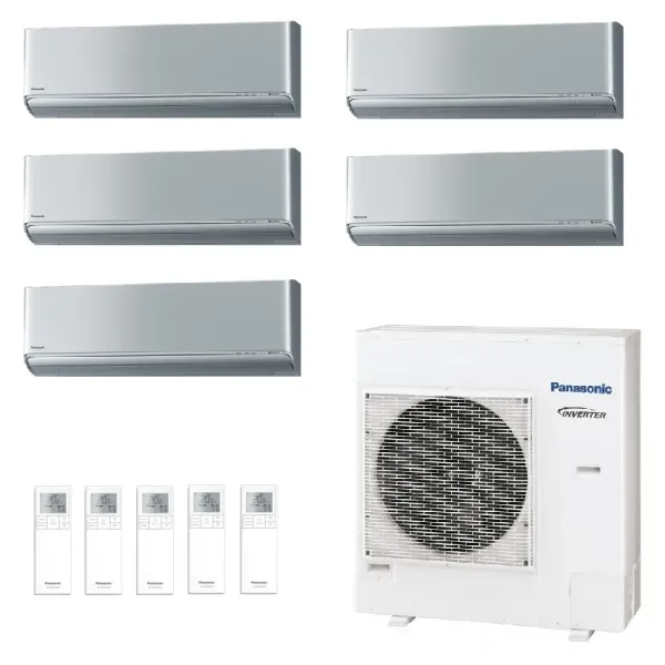 Condizionatore Panasonic Penta Split 9+9+9+9+9 XZ Etherea CU-5Z90CBE