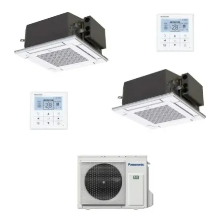 Condizionatore Panasonic Dual Split 9+12 Btu 60 x 60 4 vie CU-2Z41CBE