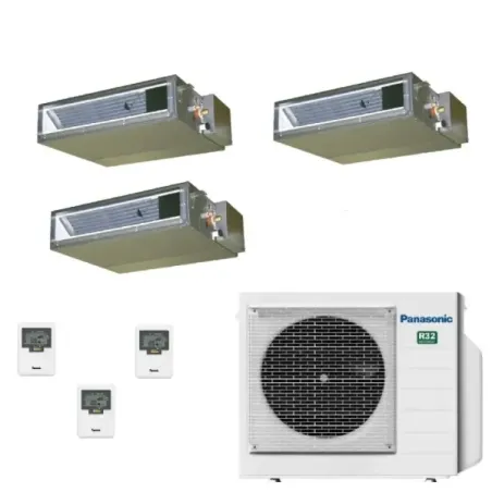Condizionatore Panasonic Trial Split 9+12+12 Btu Canale CU-3Z68CBE