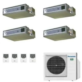 Condizionatore Panasonic Quadri Split 9+9+9+9 Btu Canale CU-4Z68CBE
