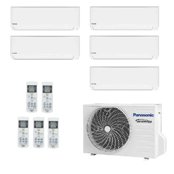 Condizionatore Panasonic Quadri Split 9+9+9+9 TZ Compatta CU-5Z90CBE