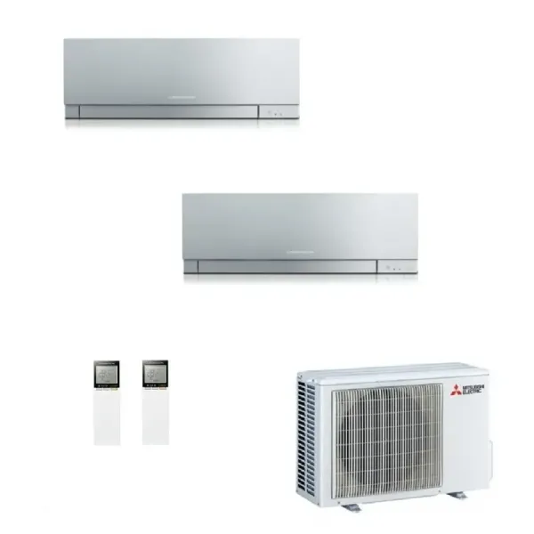 Condizionatore Mitsubishi Dual Split 7+7 Btu Argento MXZ-2F42VF4