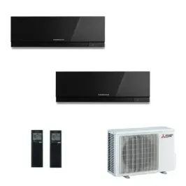 Condizionatore Mitsubishi Dual Split 7+7 Btu Nero MXZ-2F42VF4