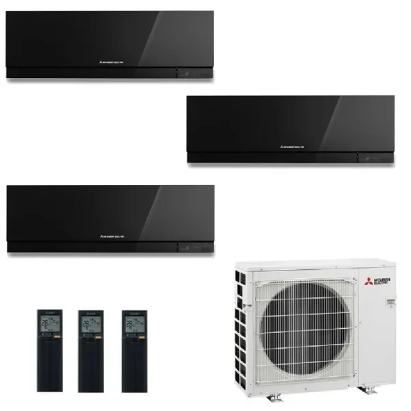 Condizionatore Mitsubishi Trial Split 7+7+15 Nero MXZ-3F54VF4