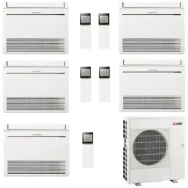 Condizionatore Mitsubishi Penta Split 9+9+9+9+9 Pavimento MXZ-5F102VF2