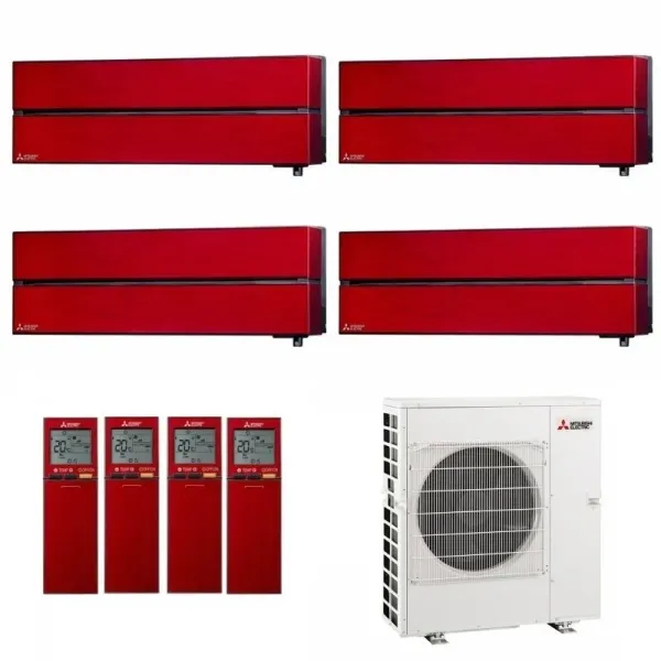 Mitsubishi Quadri Split 9+9+9+9 Btu Rosso Rubino MXZ-4F80VF4