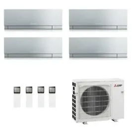 Condizionatore Mitsubishi Quadri Split 9+9+9+15 Argento MXZ-4F80VF4